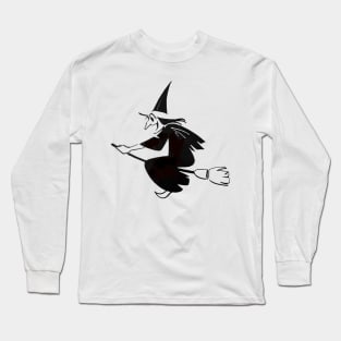 Vintage Halloween Witch Long Sleeve T-Shirt